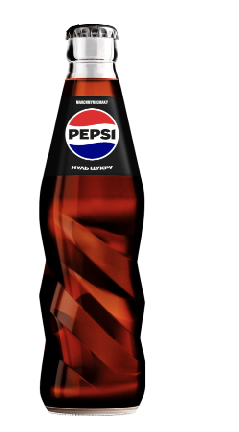 Напій сильногаз. Pepsi Black Zero Sugar 0.25 л скло